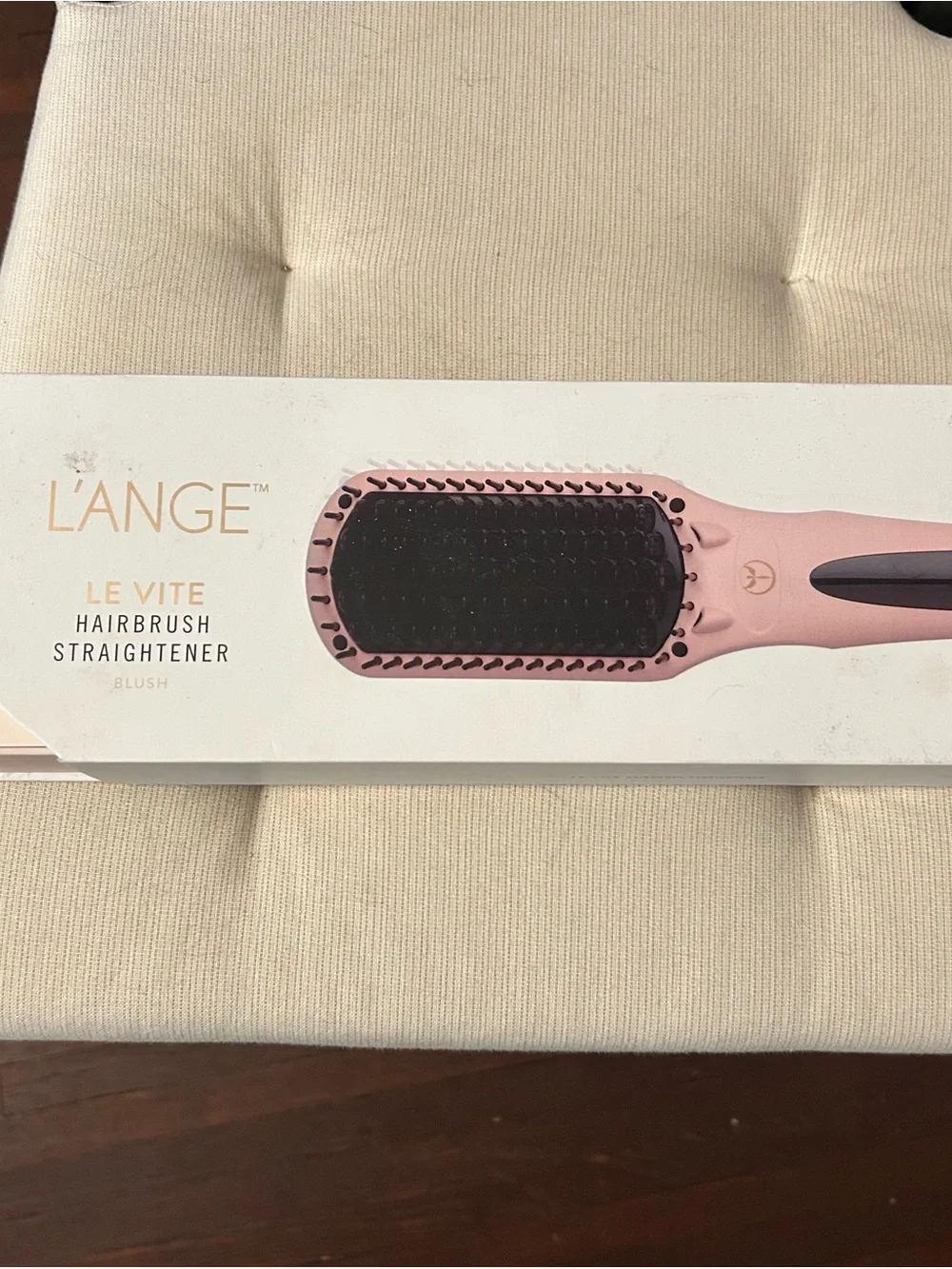 L'ANGE Le Vite Hairbrush Straightener - Pink and Black